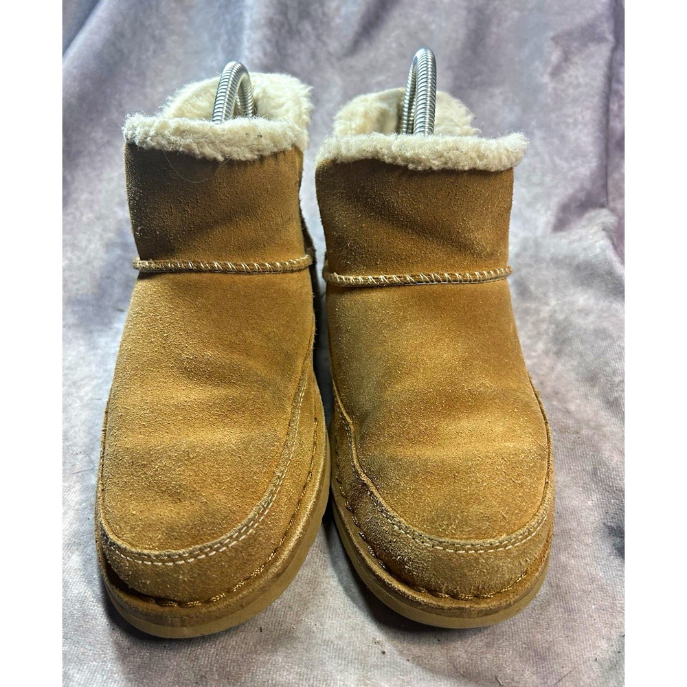 UGG Neumel Women's Brown Suede Sheepskin Lined Ankle Bootie US 7M